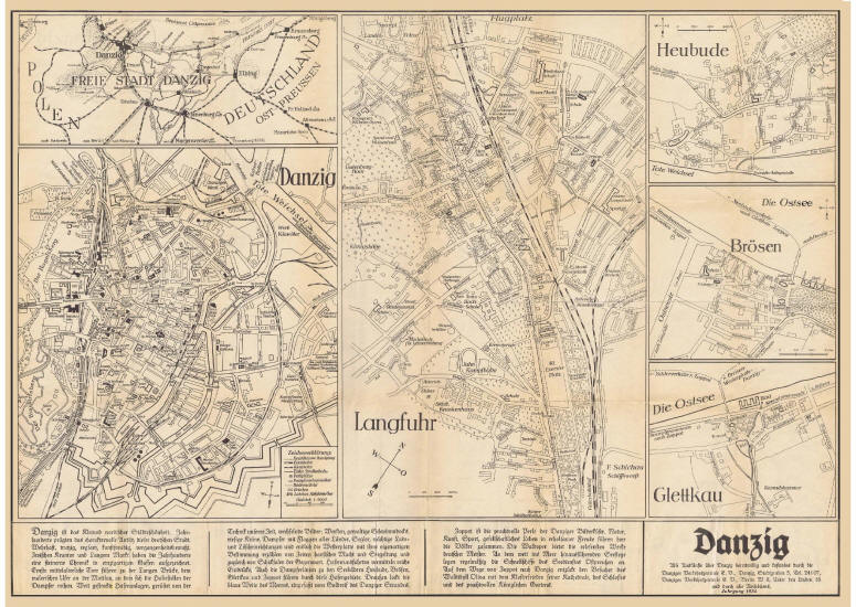Stadtplan Danzig 1934 - Zur Vergrerung (Anzeige als PDF) Bild anklicken!